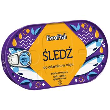 Fish herring Evrafish 170g can Poland - buy, prices for Epicentr FOOD - photo 1