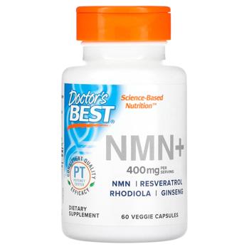 Нікотинамідмононуклеотид+, NMN+, Doctor's Best, 200 мг, 60 рослинних капсул - купити, ціни на Біотус - фото 1