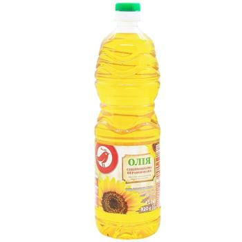 Масло подсолнечное Auchan нерафинированное 1л
