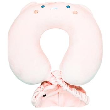 Подушка для путешествий с маской 30*25см A062-38901 - купить, цены на КОСМОС - фото 2