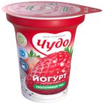 Йогурт Чудо Полуниця-чіа з фруктовим наповнювачем 2,5% 240г