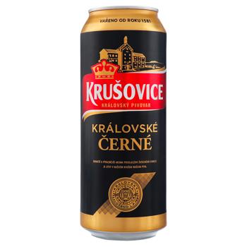 Пиво Krusovice Cerne темное 3,8% 0,5л - купить, цены на Идеал - фото 1