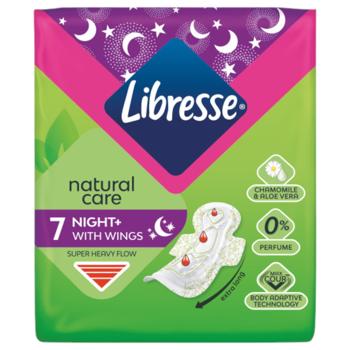 Прокладки гигиенические Libresse Natural Care Maxi Night 7шт - купить, цены на Auchan - фото 2