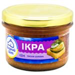 Икра трески Водний світ соленая 170г