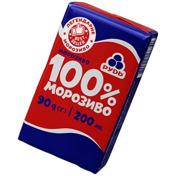 Мороженое Рудь 100% брикет 90г - купить, цены на Cупермаркет "Харьков" - фото 1