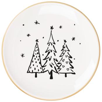 Koopman Christmas Trees Ceramic Plate 20cm - buy, prices for - photo 3