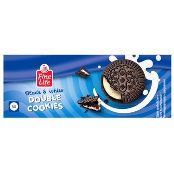 Fine Life Black & White Double Cookies 60g - buy, prices for METRO - photo 1