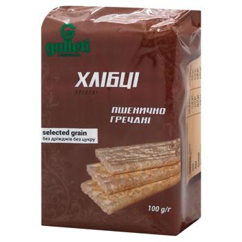 Хлібці хрусткі Galleti пшенично-гречані 100г
