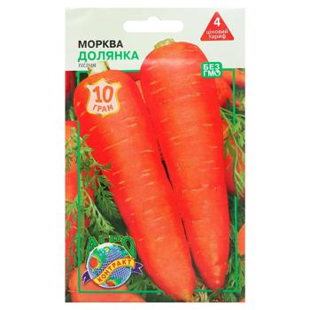 Agrokontrakt Carrot Dolyanka Seeds 10g - buy, prices for - photo 1