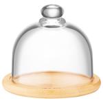 Ardesto Bamboo Dish with Glass Lid 12cm