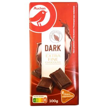 Auchan Dark Chocolate 50% 100g