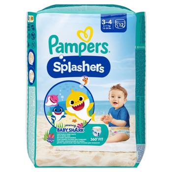 Подгузники-трусики Pampers Splashers Midi 3-4 для плавания 6-11кг 12шт - купить, цены на - фото 3