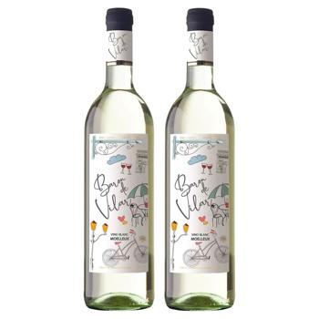 Вино набір Baron de Vilar біле напівсолодке 10% 2шт 0,75л - купити, ціни на ULTRAMARKET - фото 1