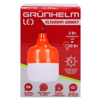 Ліхтар Grunhelm LED для кемпінга 20W - купити, ціни на Auchan - фото 2