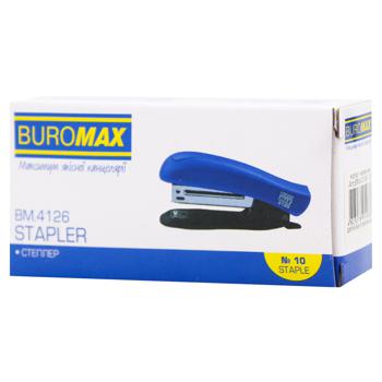 Степлер пластиковый Buromax до 10л. красный - купить, цены на ULTRAMARKET - фото 1