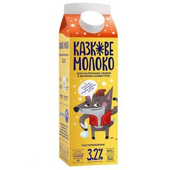 Молоко Молокія Казкове пастеризованное  3,2% 870г - купить, цены на Auchan - фото 1