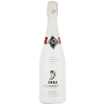 Вино ігристе Codorniu Anna Blanc de blancs Brut біле брют 11,5% 0,75л - купити, ціни на МегаМаркет - фото 1