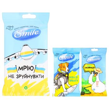 Smile Together to Victory Wet Wipes 15pcs - buy, prices for Torba - photo 1