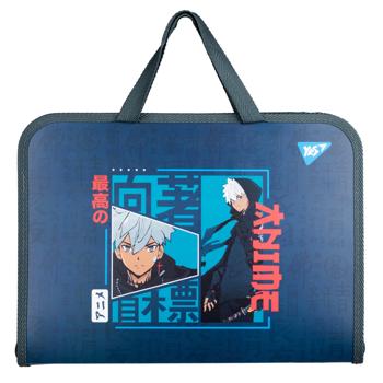 Папка-портфель FC на блискавці з тканинними ручками "Anime" Yes, шт - купить, цены на Идеал - фото 1