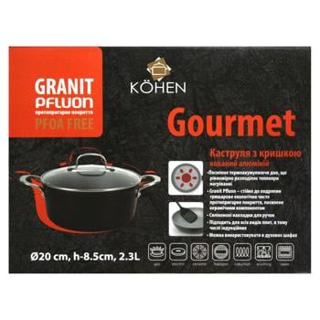 Kohen Gourmet Pan with Lid 2.3l - buy, prices for - photo 6