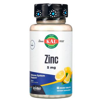 KAL Lemon Flavored Zinc Oxide 5mg 60 micro tablets - buy, prices for Biotus - photo 1