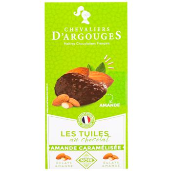 Chevaliers d'Argouges Tuiles in Dark Chocolate with Almond Pieces 120g - buy, prices for WINETIME - photo 3