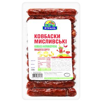 Колбаски Ятрань Охотничьи полукопченые высший сорт 305г - купить, цены на ЕКО Маркет - фото 1