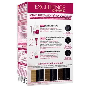 L'Oreal Paris Excellence hair color tone 100 black - buy, prices for - photo 2