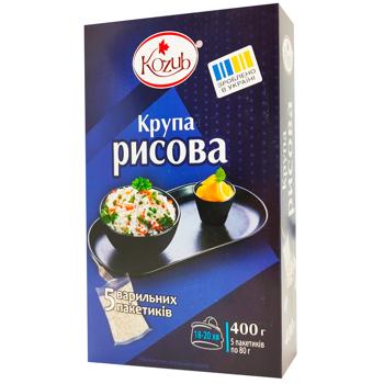 Крупа рисовая Козуб 5*80г - купить, цены на Восторг - фото 1