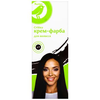 Auchan Resistant cream-color for hair 2.3 Chocolate - buy, prices for - photo 3