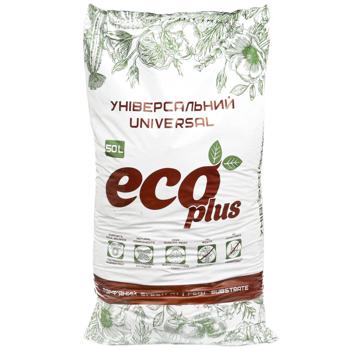 Субстрат Eco Plus Уіверсальний торф’яний 50л - купити, ціни на Auchan - фото 1