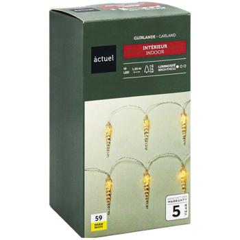 ACT/ГІРЛ 10ЛЕД БАТ 1,65М БУРУЛ - купити, ціни на Auchan - фото 3