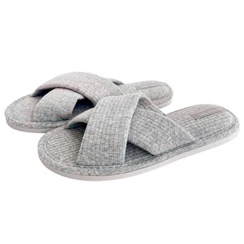 Twins 9180 HS-VL Women's Velour Сross Gray Slippers s.36/37 - buy, prices for - photo 2