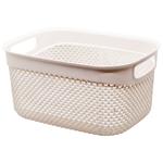 Ucsan Plastik Drop Creamy Rectangular Basket 6.6l