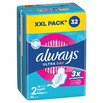 Always Ultra Super Quatro Hygienical Pads 32pcs - buy, prices for ULTRAMARKET - photo 2