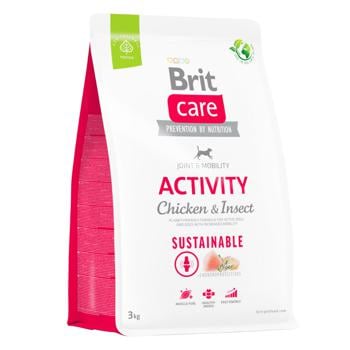 Корм сухой Brit Care Sustainable Activity с курицей и насекомыми для активных собак 3кг - купить, цены на MasterZoo - фото 1