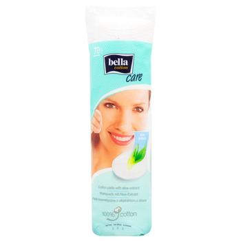 Ватные диски Bella Cotton Care с экстрактом алоэ 70шт