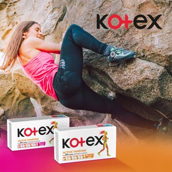 Тампони Kotex Active Супер 4 крапельки 16шт - купити, ціни на - фото 7