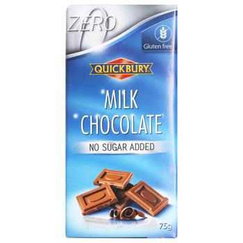 Шоколад молочный Quickbury без сахара 75г - купить, цены на КОСМОС - фото 1