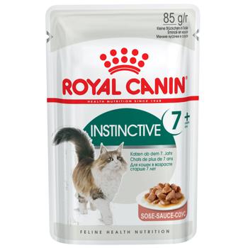 Вологий корм для котів Royal Canin Instinctive Gravy 7+, 85 г - домашня птиця - купити, ціни на Master Zoo - фото 1