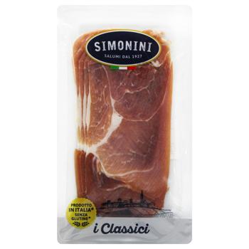 Прошутто Крудо Simonini сиров'ялене нарізане 80г - купити, ціни на Grono - фото 1