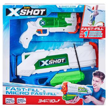 Набор Водяных бластеров X-Shot Fast Fill Medium And Small