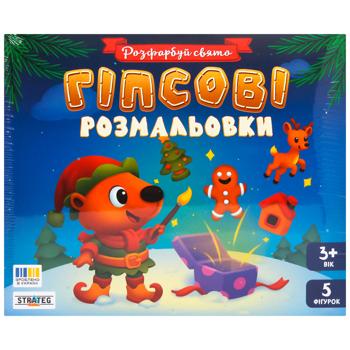 Strateg Plaster Coloring Pages: Paint the Holiday Creative Kit - buy, prices for - photo 2