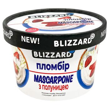 Blizzard Mascarpone Ice Cream with Strawberries 90g - buy, prices for Supermarket "Kharkiv" - photo 1