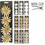 Набір декоративних квітів Koopman на кліпсі 8см 4шт в асортименті