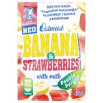 Каша овсяная Овсянушка с клубникой и бананом 47г