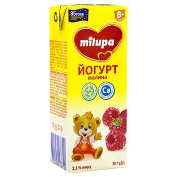 Йогурт Milupa Малина  2,1% 207г