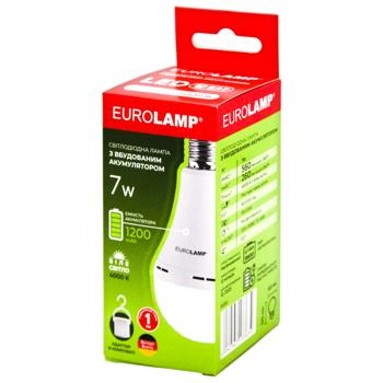 Eurolamp LED Lamp with Battery A60 7W E27 4000K - buy, prices for COSMOS - photo 1