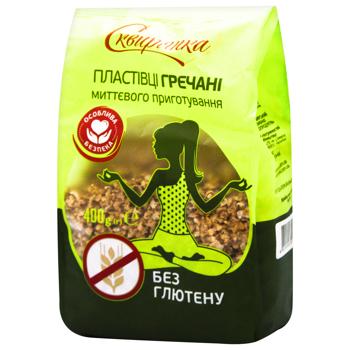 Skviryanka Gluten Free Instant Buckwheat Flakes 400g - buy, prices for Supermarket "Kharkiv" - photo 1