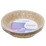 GoPack Set of Craft Cardboard Disposable Deep Plates 600ml 20cm 10pcs